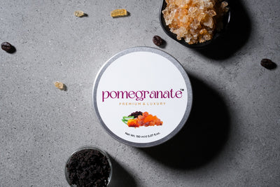 pomegranate™ Frankincense essential oil and coffee blended face/body scrub