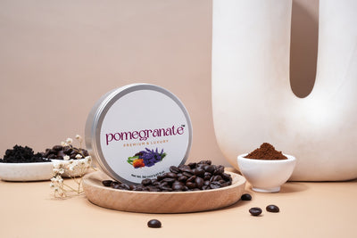 pomegranate™ Lavender essential oil and coffee blended face/body scrub