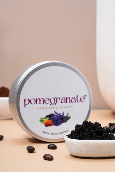 pomegranate™ Lavender essential oil and coffee blended face/body scrub