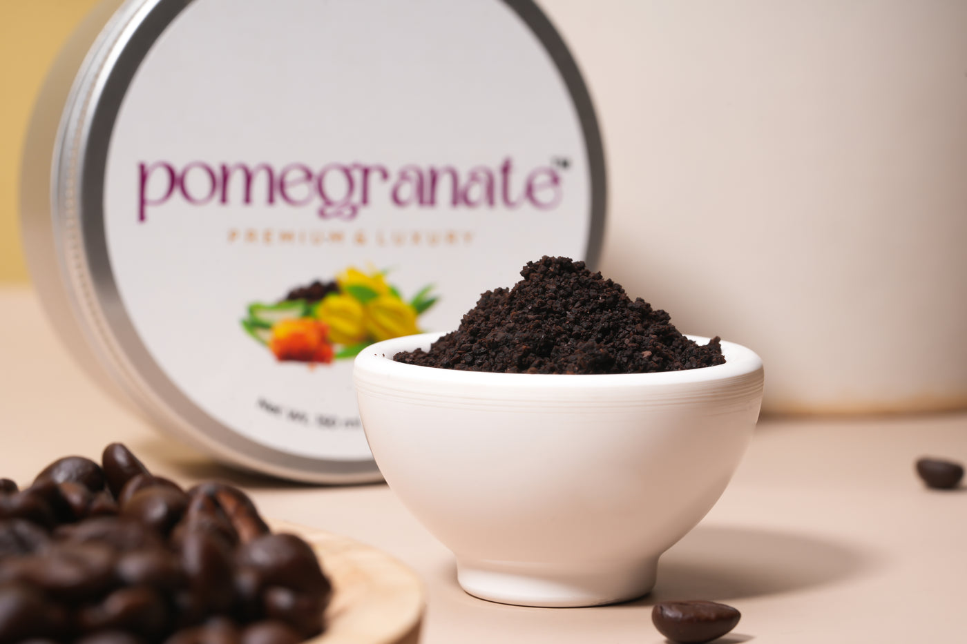 pomegranate™ Ylang Ylang essential oil and coffee blended face/body scrub