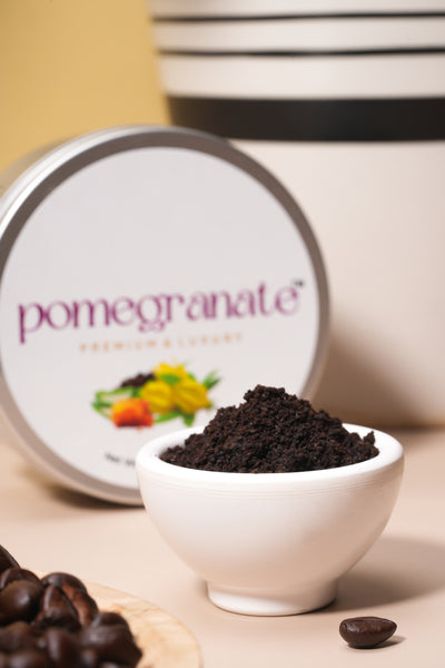 pomegranate™ Ylang Ylang essential oil and coffee blended face/body scrub